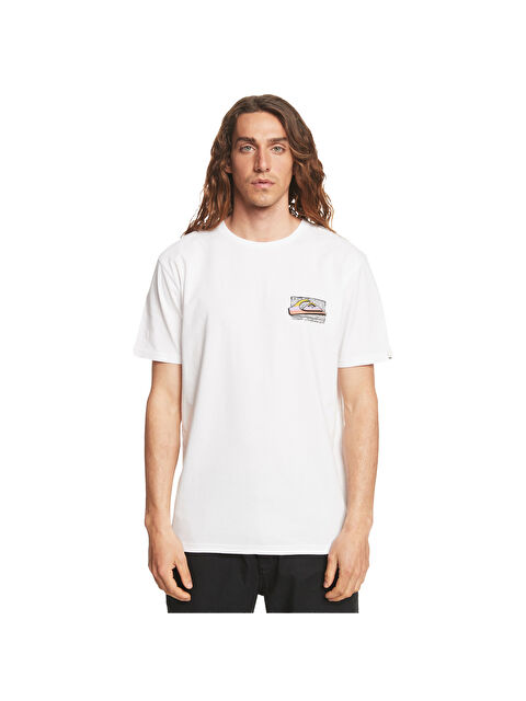 Quiksilver Retrofade Erkek Beyaz Tişört - S000489027-20063