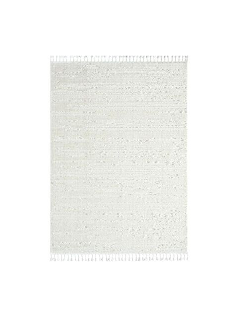 Empera Bilbao White Swan Saçaklı Çizgi Desenli Halı - Krem - 160x230 cm - S000413407-19966