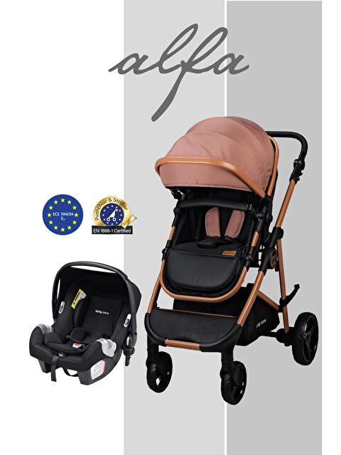Babycare Alfa Travel Sistem Bebek Arabası - Kahverengi Standart - S000526919-19413