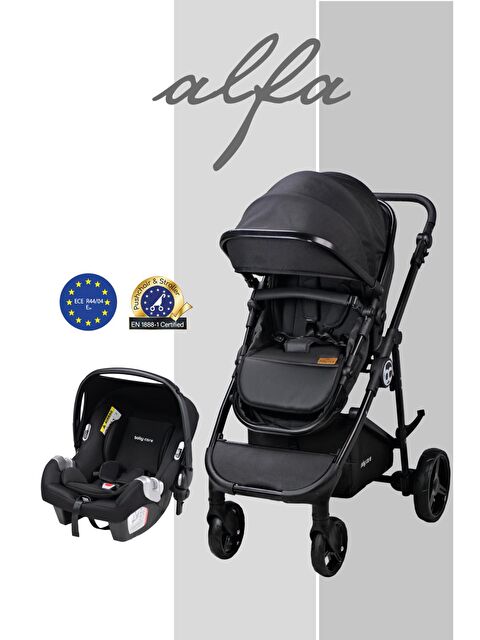 Babycare Alfa Travel Sistem Bebek Arabası - Siyah Standart - S000526919-19351