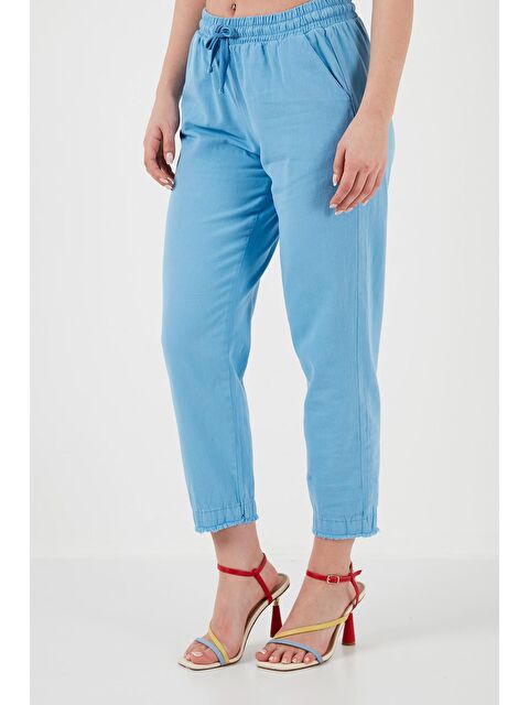 Lela Pamuklu Normal Bel Regular Fit Düz Paça Kadın Pantolon 668Yp42282S4 - S000158011-17234