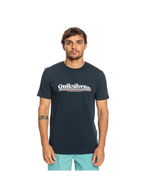 Quiksilver Betweenthelines Erkek Mavi Tişört - S000489030-21164