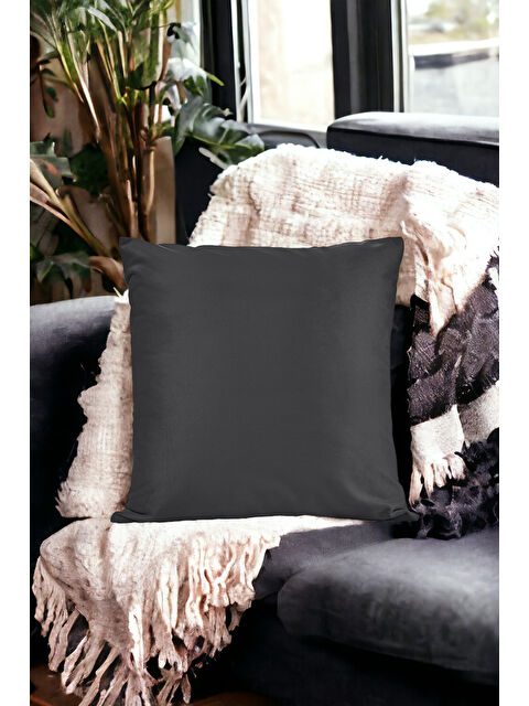 Asdiva Malcolm Kadife Dokulu Lila Kırlent Kılıfı-45x45 - S000459139-17878