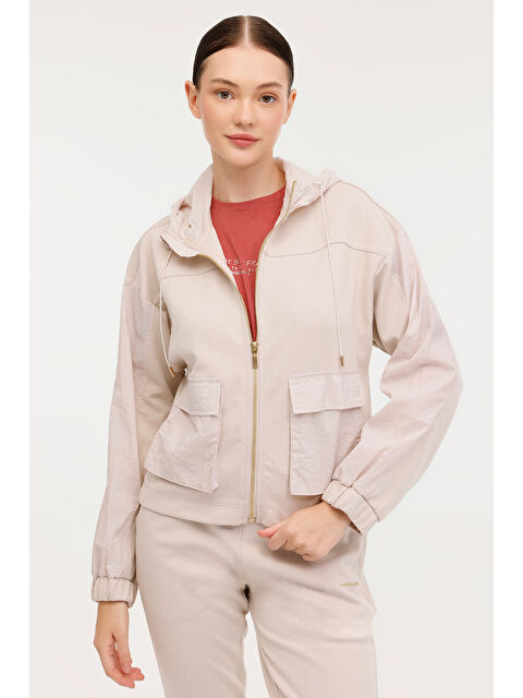 Lumberjack WL MABEL 18ES120 4PR Bej Kadın Eşofman Üstü - S000322629-19928