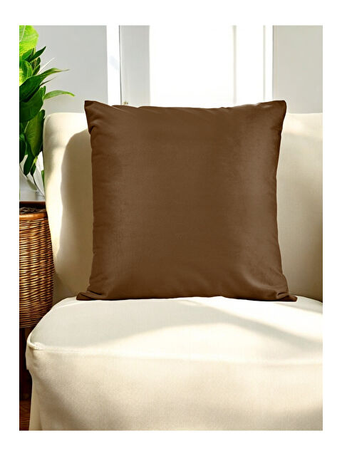 Asdiva Malcolm Kadife Dokulu Kiremit Kırlent Kılıfı-45x45 - S000459139-18657