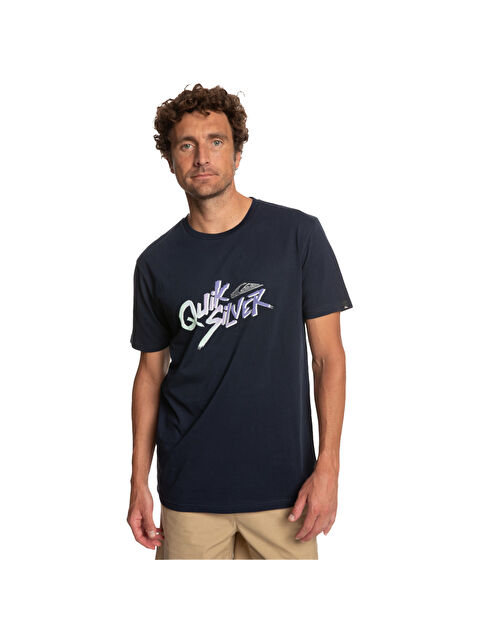 Quiksilver Signaturemove Erkek Mavi Tişört - S000489031-21164