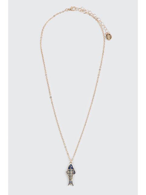 New Obsessions Balık Uçlu Çelik Kolye - S000508970-20076