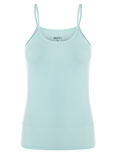 Tolin Kadın %100 Pamuk İp Askılı Fitilli Atlet 1238 - S000407410-1180