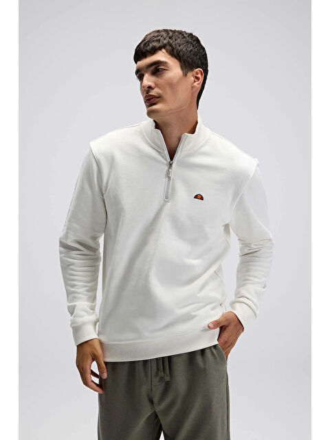 Ellesse Pamuklu Regular Fit Yarım Fermuarlı Dik Yaka Sweat EM580-OF - S000529814-20063