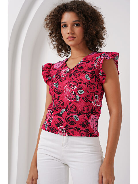 Bigdart 0430 Örme Bluz - D.Kırmızı - S000102363-37328