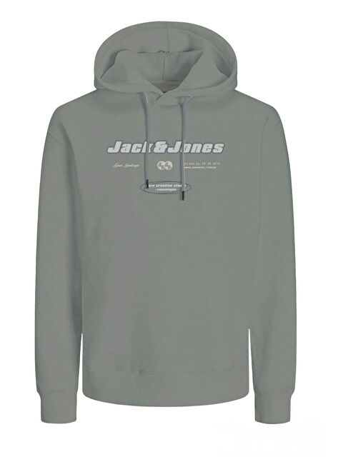 Jack & Jones Core Jcoboost Pamuklu Regular Fit Sırt Baskılı Kapüşonlu Sweat 12284471 - S000529772-20600