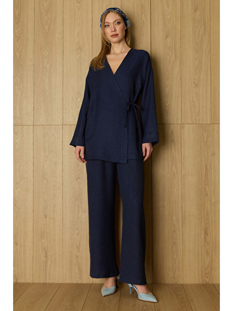 Fullamoda Fullamodest Yandan Bağlamalı Kimono 2 Li Takım - S000501498-21164