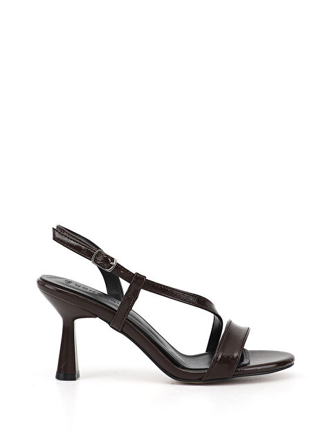 GÖNDERİ(R) Kadın KAHVERENGİ Bantlı Kadeh Ökçe Sandalet - S000362471-19413