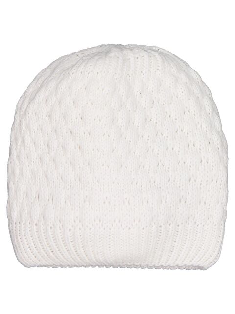 Civil Baby Çift Ponponlu Bebek Uni Basic Bere - Ekru Standart - S000508977-19965