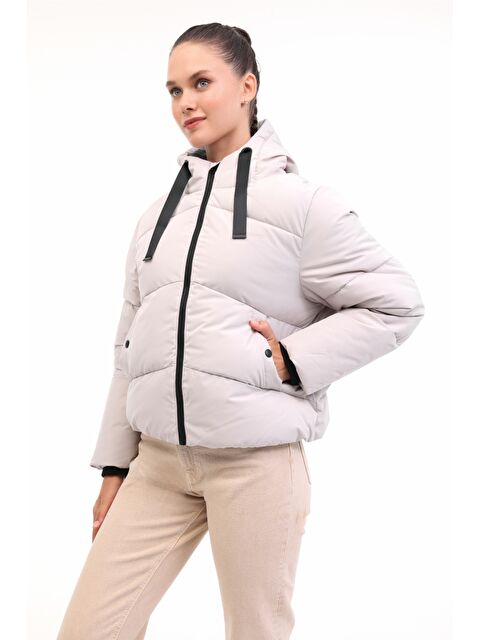 Lumberjack WL 2NORA 5PR Gri Kadın Kısa Kaban - S000472374-20600