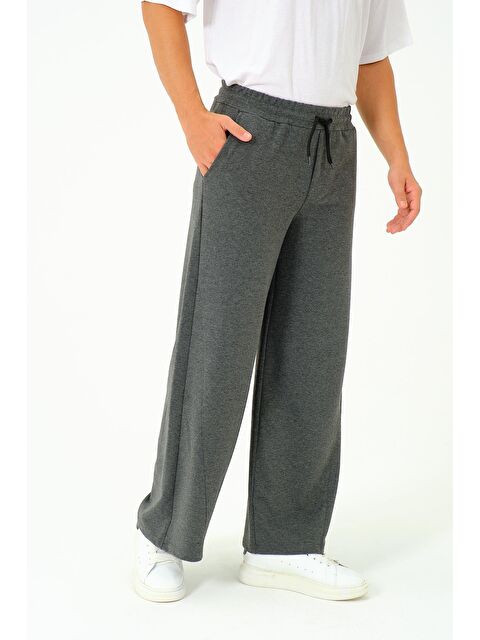 C&City Erkek  Lastikli Baggy Eşofman Altı 786 Füme - S000264980-33408