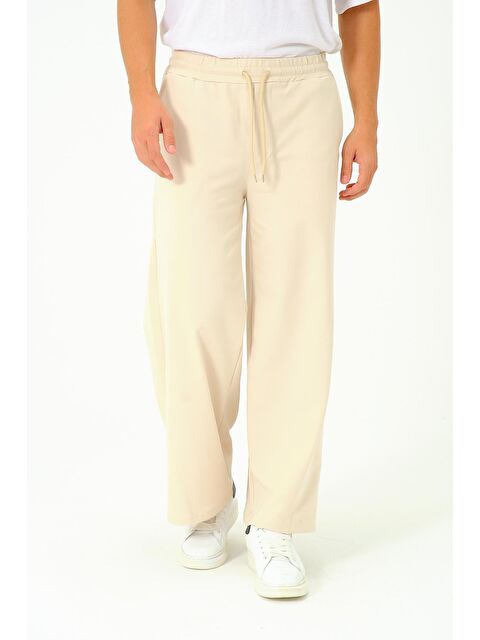 C&City Erkek  Lastikli Baggy Eşofman Altı 786 Bej - S000264980-19928