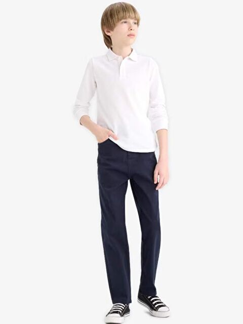 A.S.L GOLF CLUB Erkek Çocuk Düz Paça Gabardin Okul Pantolonu - S000427841-21164