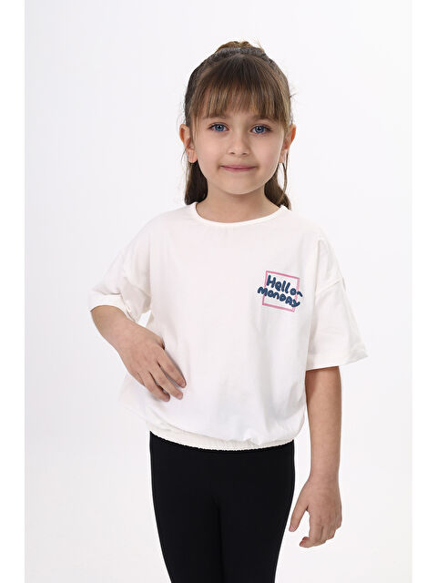 Toontoykids Kız Çocuk Baskılı Tişört