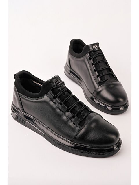 Muggo DUSK Hakiki Deri Erkek Kalın Taban Bağcıklı Günlük Casual Sneaker