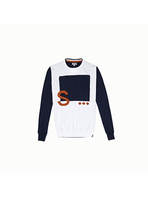 Slam Bisiklet Yaka Baskılı Erkek Sweatshirt - S000503109-21164