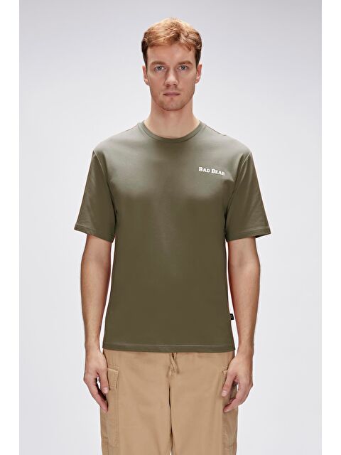 Bad Bear Eddy Yeşil Erkek Baskılı Tişört - S000368884-18194