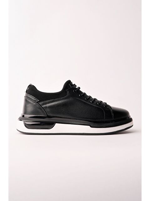 Muggo REİD Hakiki Deri Erkek Kalın Taban Bağcıklı Günlük Casual Sneaker