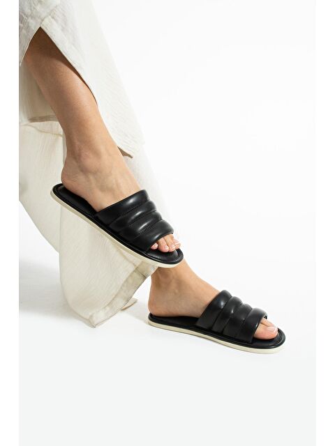 MODAFRATO PAMELA Kadın Terlik Dış Mekan Havuz Deniz Plaj Terliği Ev Terliği - S000490761-19351