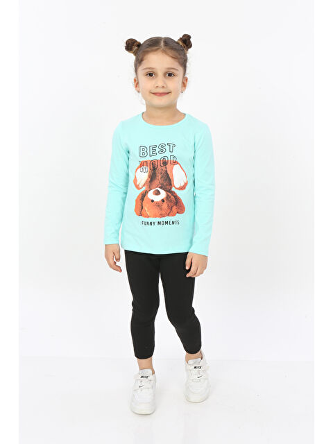 Toontoykids Kız Çocuk Best Mood Ayıcık Baskılı Tişört - S000358208-20055