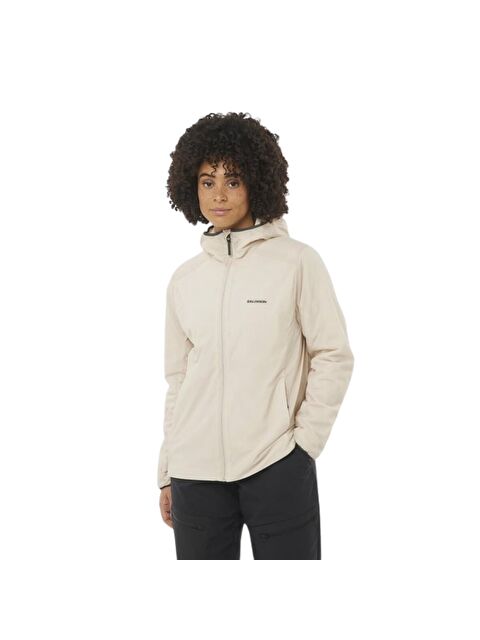 Salomon Mountain Flex Jckt Hood Kadın Bej Outdoor Ceketi - S000495995-19928