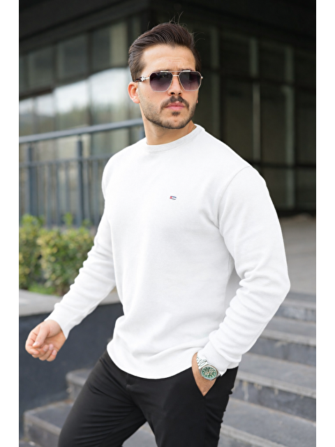 Comstar Sıfır Yaka Triko Kazak