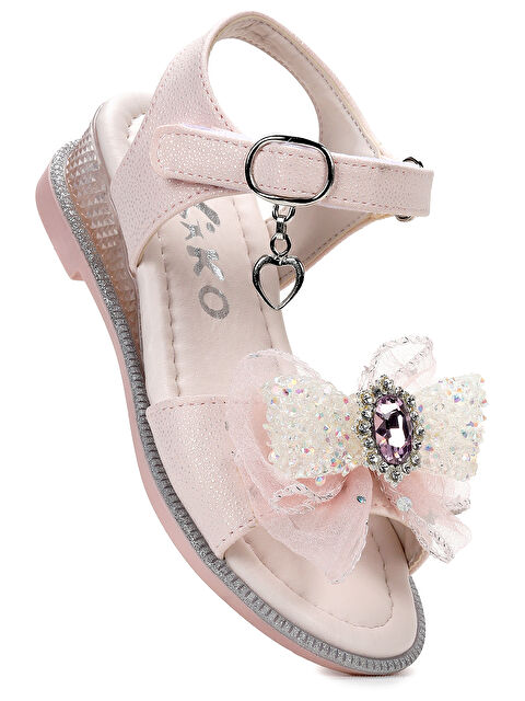 Kiko Kids Bufly Fiyonklu Kız Çocuk Sandalet Ayakkabı - S000393004-23490