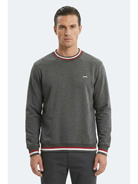SLAZENGER KEYSTONE I Erkek Antrasit Sweatshırt
