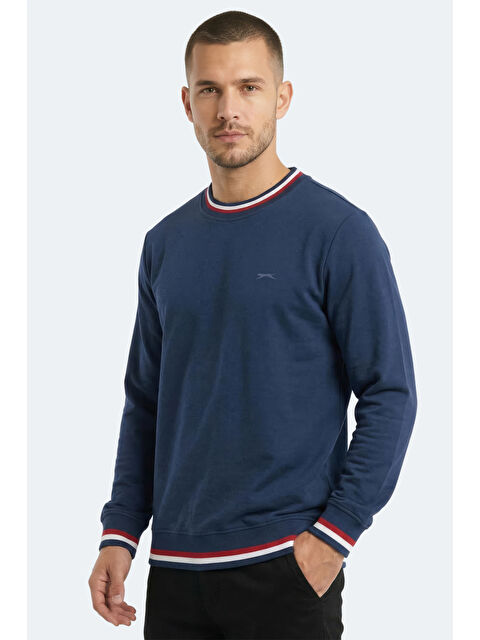 SLAZENGER KEYSTONE I Erkek Lacivert Sweatshırt