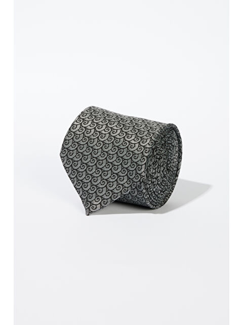 Altınyıldız Classics Erkek Siyah-Beyaz Desenli Kravat - S000419978-37424