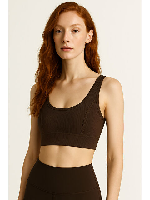 Hnx Kalın Askılı Toparlayıcı Ripli Spor Büstiyer - S000398308-19291