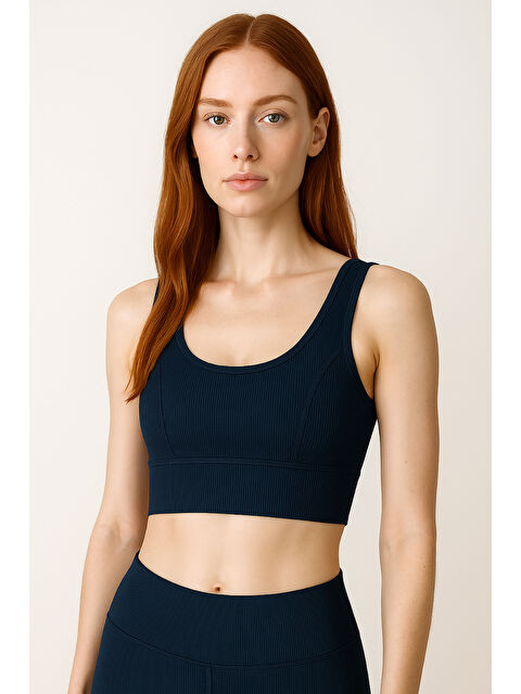 Hnx Kalın Askılı Toparlayıcı Ripli Spor Büstiyer - S000398308-21164