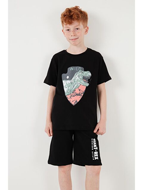 Lela Pamuklu Regular Fit Bisiklet Yaka Şortlu Alt-Üst Takım 6212018 - S000160600-19351