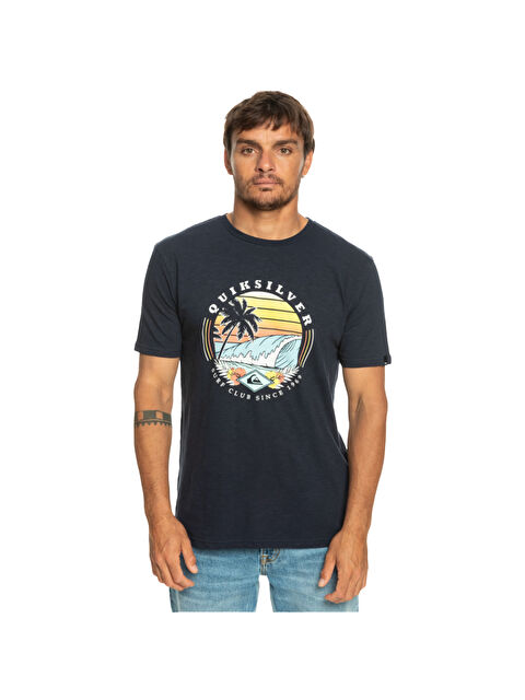 Quiksilver Qssurfclubii Erkek Mavi Tişört - S000489033-21164