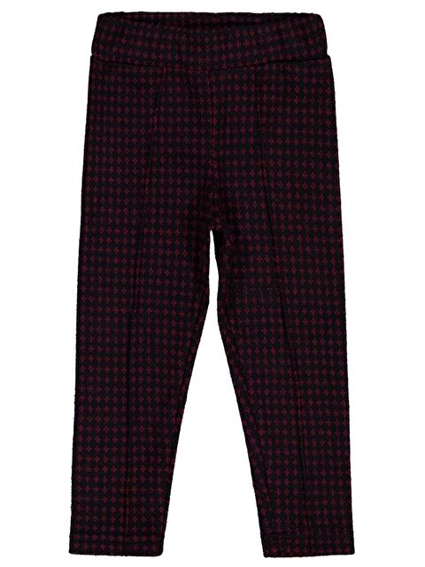 Civil Girls Yıldız Desen 2-5 Yaş Tayt - Bordo 5-6 Yaş - S000484469-19951