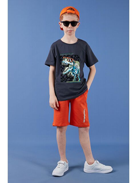 Lela Pamuklu Regular Fit Bisiklet Yaka Şortlu Alt-Üst Takım 6212016 - S000160602-33408