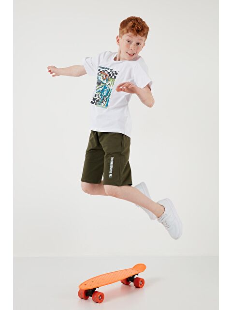 Lela Pamuklu Regular Fit Bisiklet Yaka Şortlu Alt-Üst Takım 6212016 - S000160602-20063