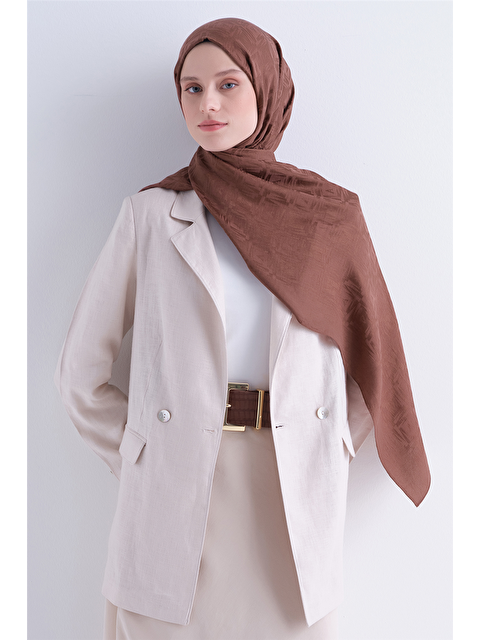 ARMİNE Lyocell Naia Kare Monogram Şal 6 101