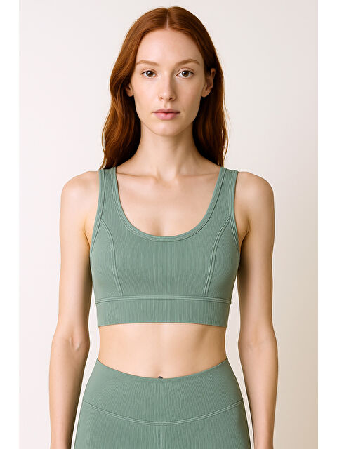 Hnx Kalın Askılı Toparlayıcı Ripli Spor Büstiyer - S000398308-1091