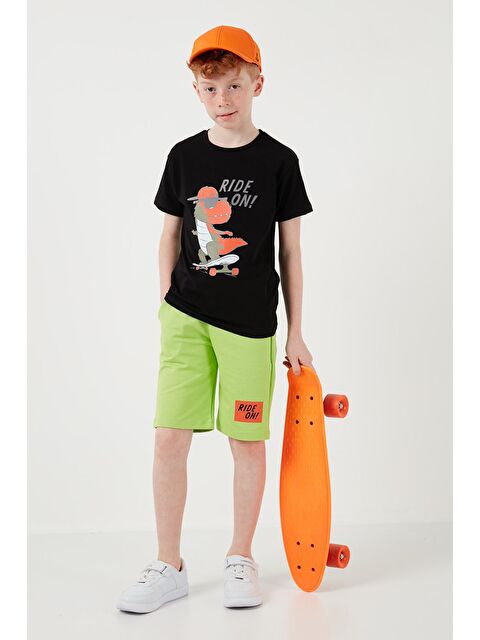 Lela Pamuklu Regular Fit Bisiklet Yaka Şortlu Alt-Üst Takım 6212014 - S000160603-19351