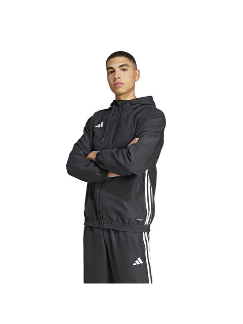 Adidas Tiro 25 Essentials Hood Erkek Siyah Kapüşonlu Ceket - S000504581-19351