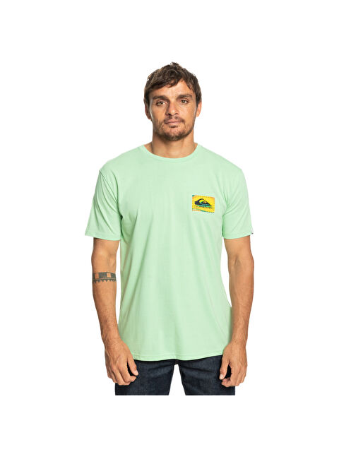 Quiksilver Colourflow Erkek Yeşil Tişört - S000489034-18194