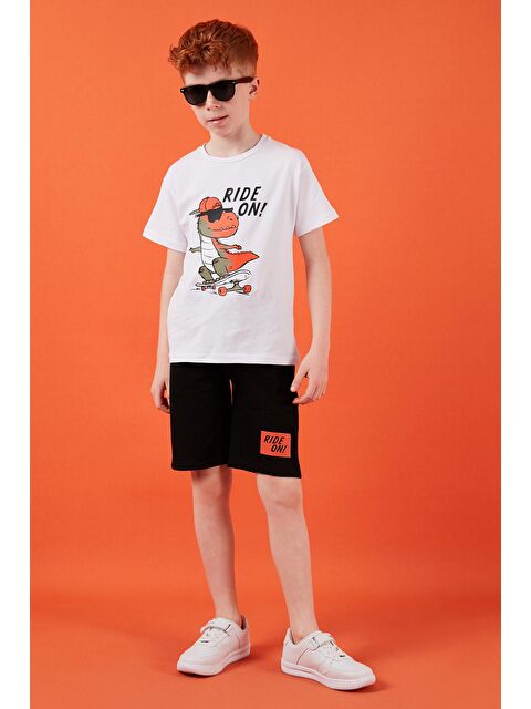 Lela Pamuklu Regular Fit Bisiklet Yaka Şortlu Alt-Üst Takım 6212014 - S000160603-20063