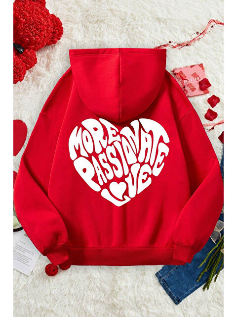 uyguntarz More Love Baskılı Pamuklu Oversize Sweatshirt - S000332928-20045