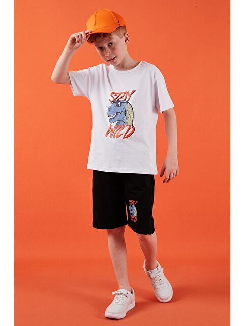 Lela Pamuklu Regular Fit Bisiklet Yaka Şortlu Alt-Üst Takım 6212012 - S000160604-20063